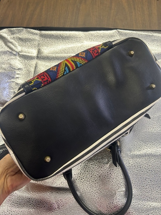 MMS Design Studio | Bags | Mms Design Studio Satchel | Poshmark MMS Design Studio Boho Tribal Satchel | Zebra Print & Embroidered Crossbody Bag